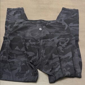 lululemon athletica Black Camo Leggings